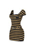 Gigi Stripe Cuddle Mini Dress